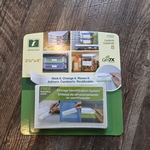 Jafra IdentaLabel Storage ID Labels 7262 Reusable Box Of 12 Pks Of 8 Tags NWT